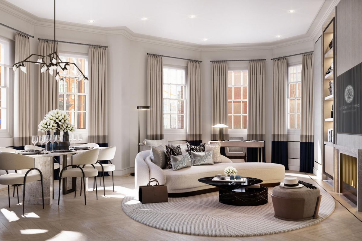 82 Mount Street Mayfair Residence Development Interiors. 