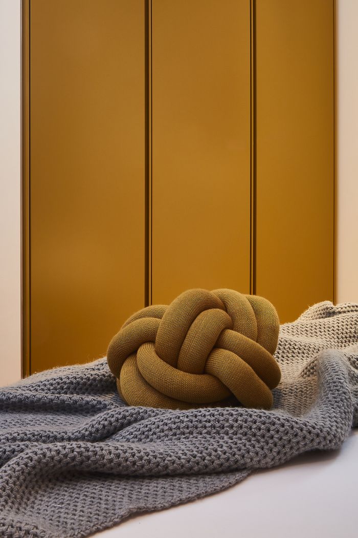 Ochre yellow wardrobes from Poliform. 