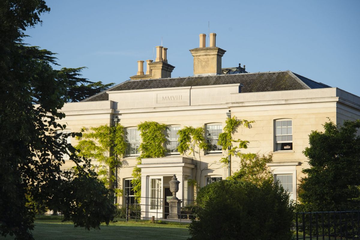 Exterior shot of Lime Wood Hotel in The New Forest.