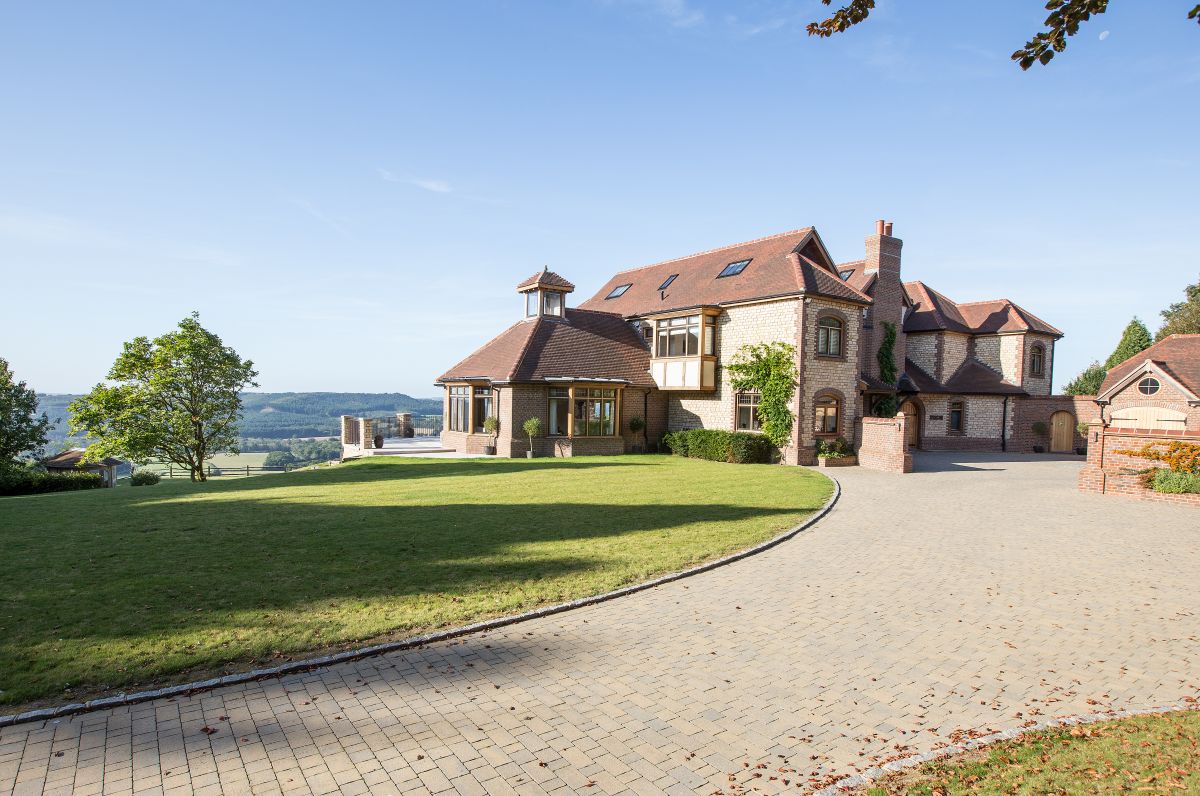 Driveway at Spur Point Mansion in Haslemere, Surrey