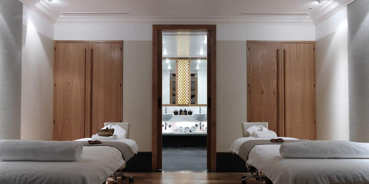 Treatment room at The Aman Spa at The Connaught London. 